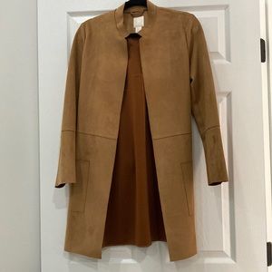 H&M faux suede open cardigan